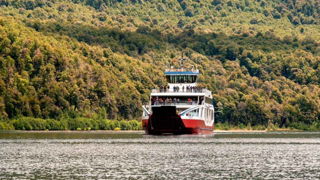 Panoramas en Panguipulli en otoño, canopy en bosque templado lluvioso durante fin de semana